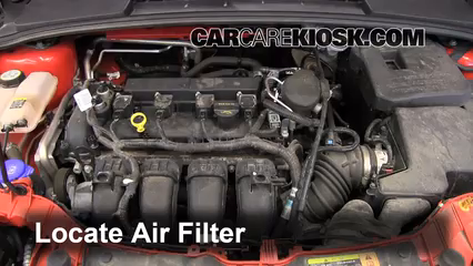 2012 Ford Focus SE 2.0L 4 Cyl. Sedan Air Filter (Engine) Replace
